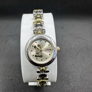 Disney Women’s Mickey Mouse Watch Two-Tone Quartz Japan Movt New Battery 377